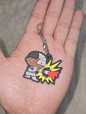 DC Comics Chibi Rubber Keychain Cyborg